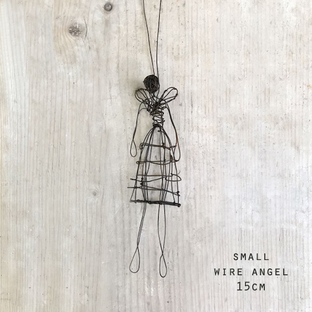 east-of-india-small-woven-wire-christmas-angel|3461|Luck and Luck| 1