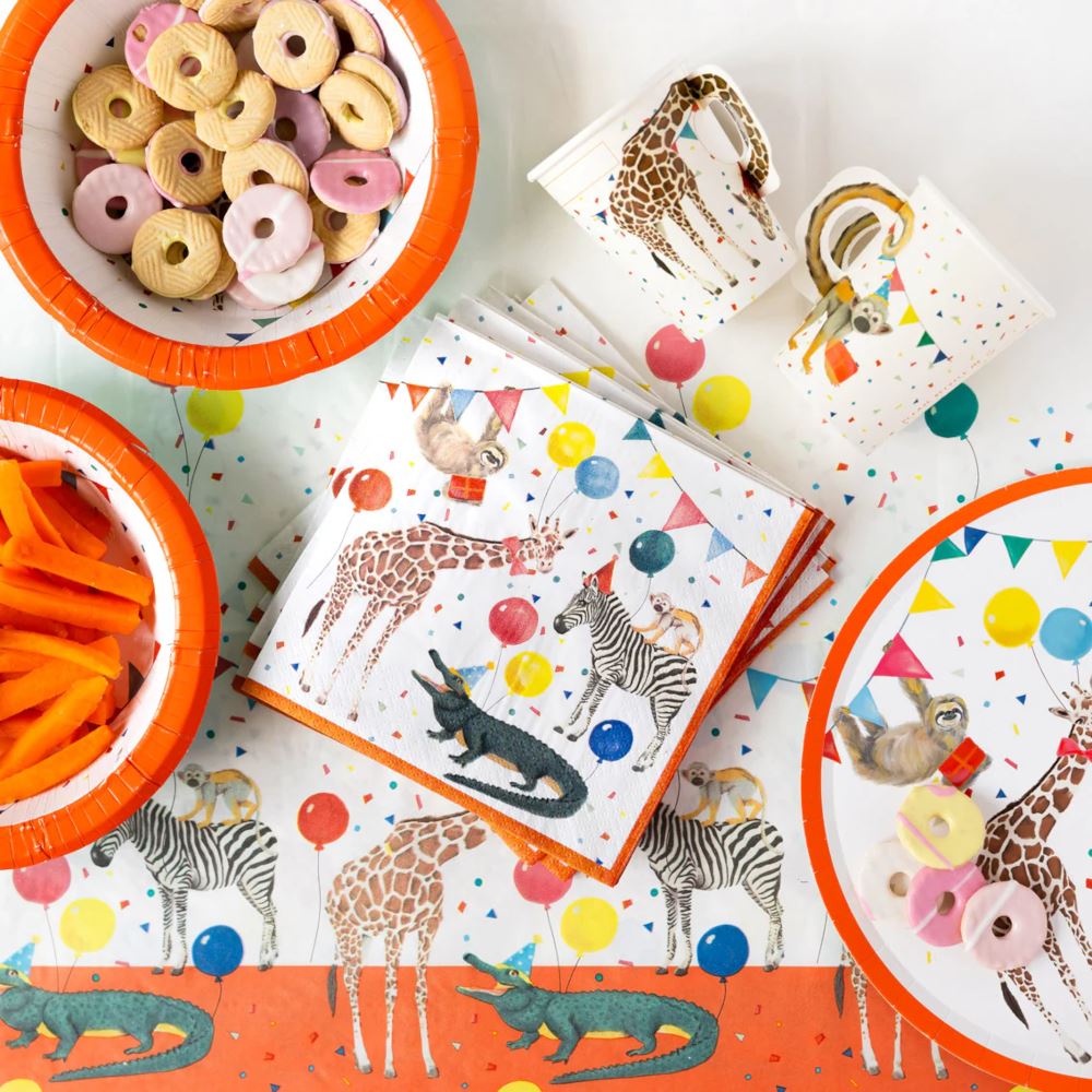 safari-animal-napkins-childrens-tableware-paper-party-napkins-x-20|SAFARI-NAPKIN|Luck and Luck| 1
