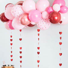 rose-gold-red-and-pink-balloon-arch-kit-valentines-love-decoration|HEA122|Luck and Luck| 1