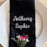 Personalised Mirror Acrylic Place Name Cards, Napkin Wedding Favours, Small Childrens Acrylic Name Tags, Modern Name Cards, Laser Cut Names, Font 10