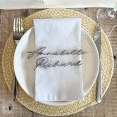 Acrylic Wedding Place Names, Personalised Coloured Napkin Favours, Acrylic Place Setting Name Tags, Modern Name Cards, Laser Cut Names, Font 1D
