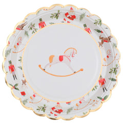 red-christmas-nutcracker-paper-plates-x-10-festive-party-table|821700000099|Luck and Luck|2