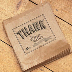 luck-and-luck-kraft-brown-thank-you-very-much-bag-x-50-wedding-gift|LLKBTYVM|Luck and Luck| 1