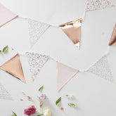 floral-ditsy-bunting-with-rose-gold-polka-dot-3-5m-wedding-party|DF-804|Luck and Luck| 1