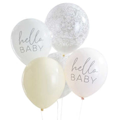 hello-baby-floral-baby-shower-balloon-bundle-x-5|FLB-116|Luck and Luck|2