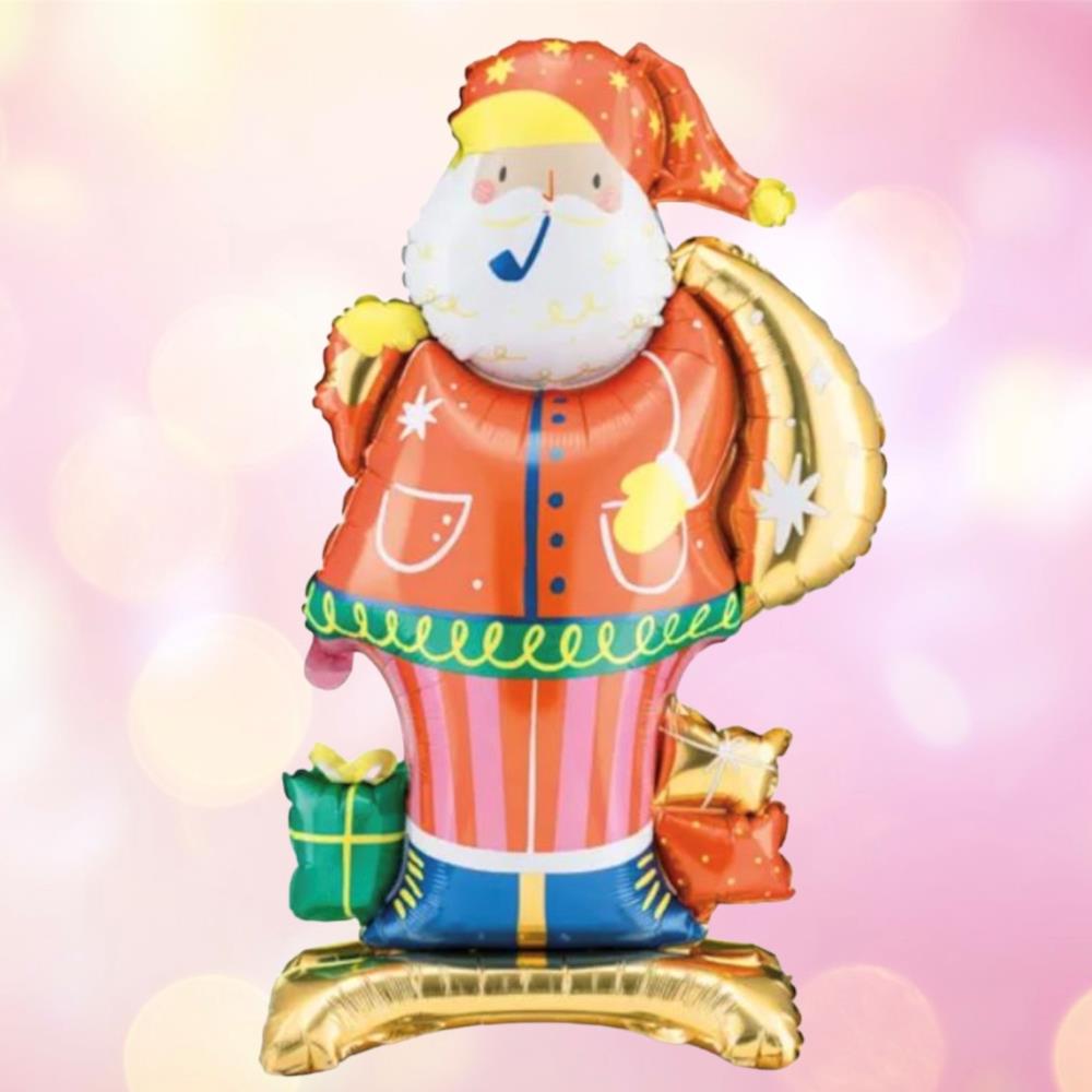 large-standing-foil-santa-balloon-christmas-party-decoration|FB160|Luck and Luck| 1