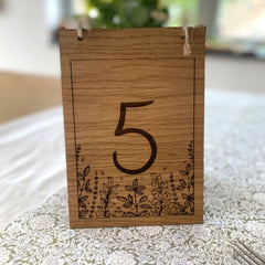 wooden-oak-veneer-table-number-rustic-wedding-design-4|LLWWTABNUMD4|Luck and Luck| 3