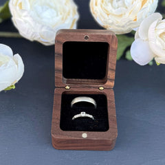 personalised-square-ring-box-2-ring-slots-black-insert-design-5|LLUVRB2BD5|Luck and Luck| 3