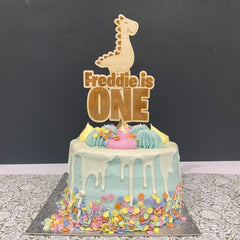 personalised-wooden-dinosaur-cake-topper-age-1-design-1|LLWWDINOD1CT1|Luck and Luck|2