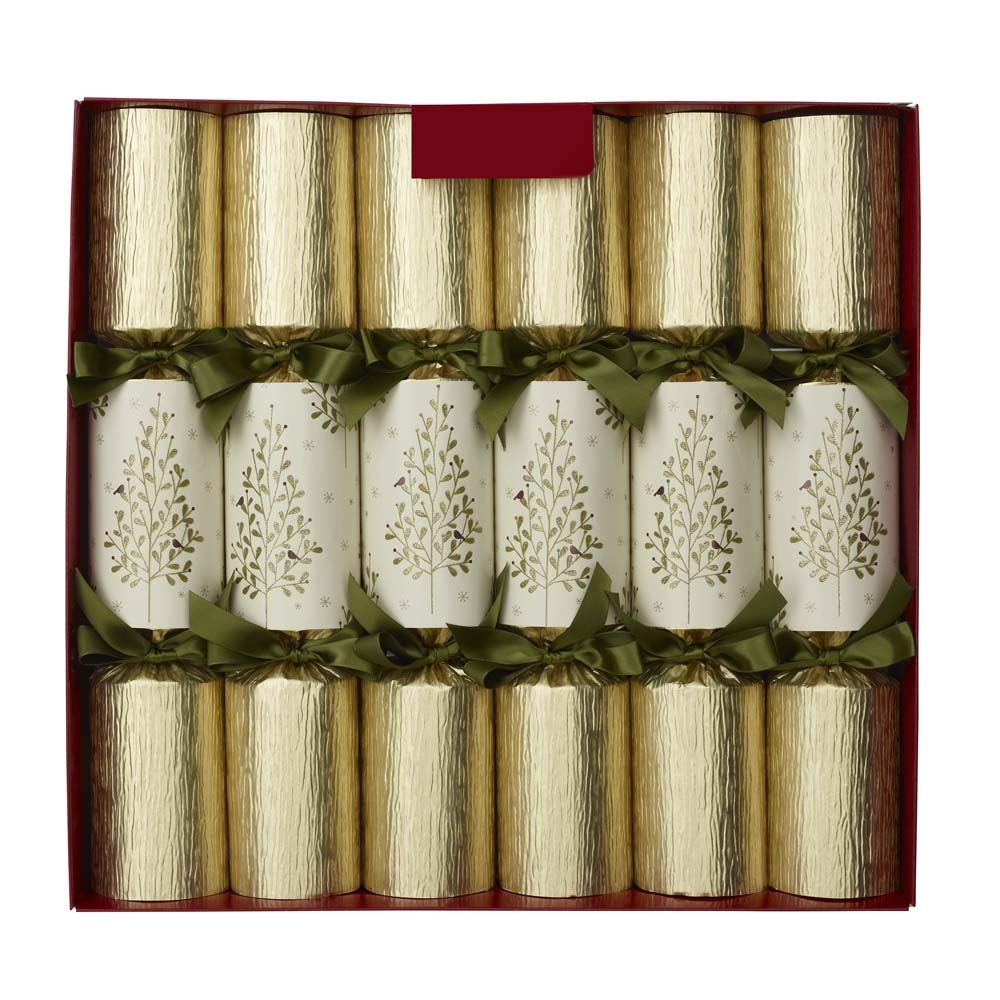 olive-trees-gold-glitter-large-christmas-crackers-x-6-handfinished|82231|Luck and Luck| 3