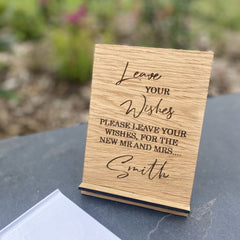 personalised-leave-your-wishes-wooden-wedding-sign-design-1|LLWWWEDSIGND1LYW|Luck and Luck| 1