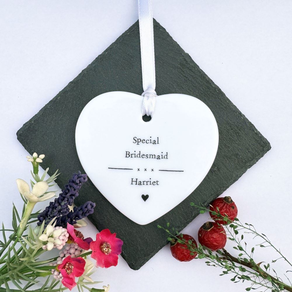 personalised-porcelain-heart-special-bridesmaid-keepsake-gift|LLUVPORWED3|Luck and Luck| 1