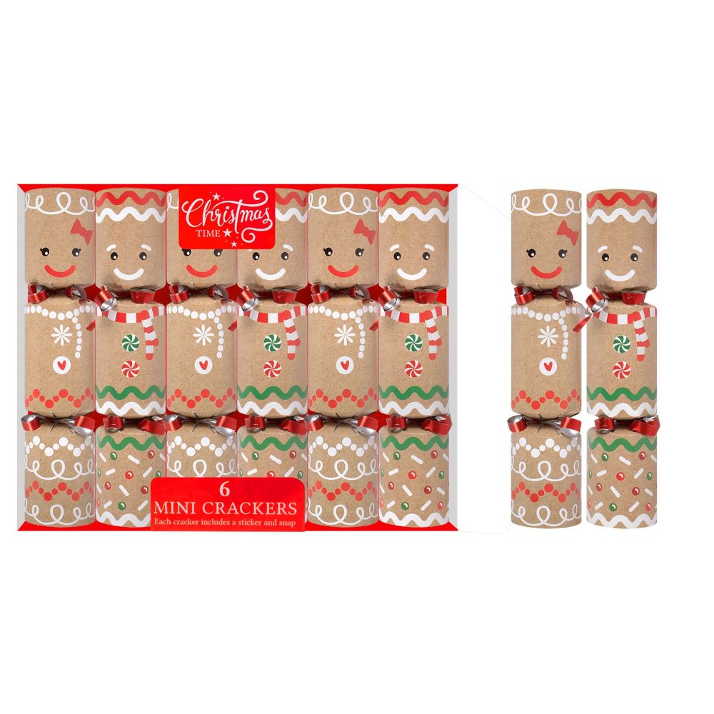 6-mini-gingerbread-christmas-crackers-novelty-family-fun|XM6236|Luck and Luck| 3