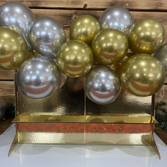gold-party-treat-stand-gold-silver-balloons-wedding-christmas-party|LLWWNAVY227|Luck and Luck|2