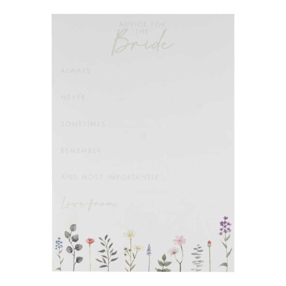 floral-advice-for-the-bride-cards-hen-party-game-x-10|FLO-118|Luck and Luck|2