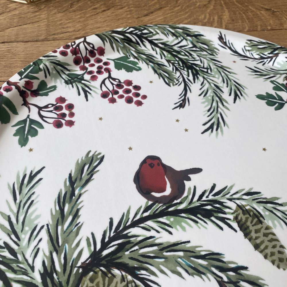 emma-bridgewater-christmas-norway-spruce-round-drinks-tray|EBX8000|Luck and Luck| 4