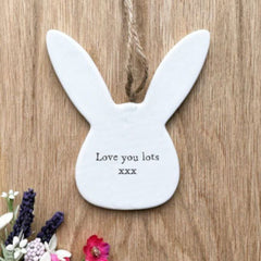 personalised-mummy-s-little-bunny-hanging-easter-porcelain|LLUBPL026050|Luck and Luck|2