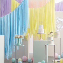 streamer-ceiling-kit-pastel-streamer-320m-party-decoration|MIX-402|Luck and Luck| 1