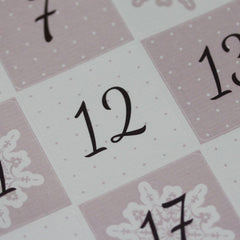 christmas-stickers-advent-christmas-stickers-pink-1-25-craft-x-35|LLXS12DAY6|Luck and Luck|2
