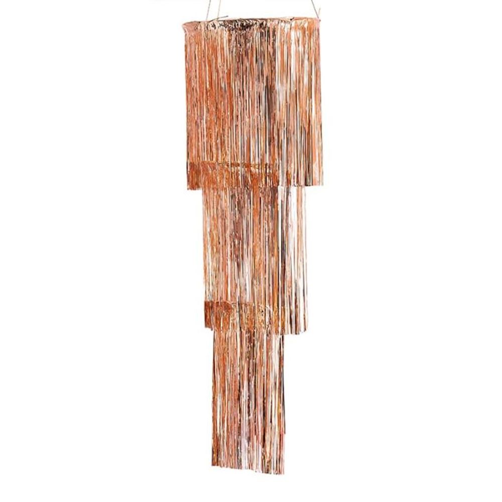 rose-gold-fringe-chandelier-3-tier-party-decoration|MIX-391|Luck and Luck|2