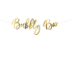 bubbly-bar-gold-party-banner-birthday-hen-party-banner-2m|GRL6019|Luck and Luck|2