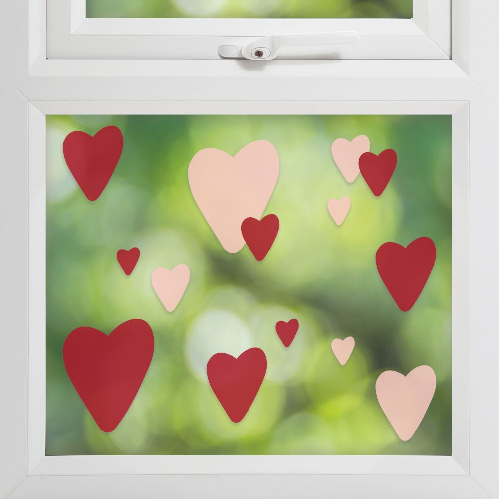 window-stickers-individual-coloured-hearts-valentines-decoration|YOU-123|Luck and Luck| 1