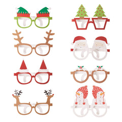 christmas-novelty-fun-paper-glasses-x-8|ST-243|Luck and Luck|2