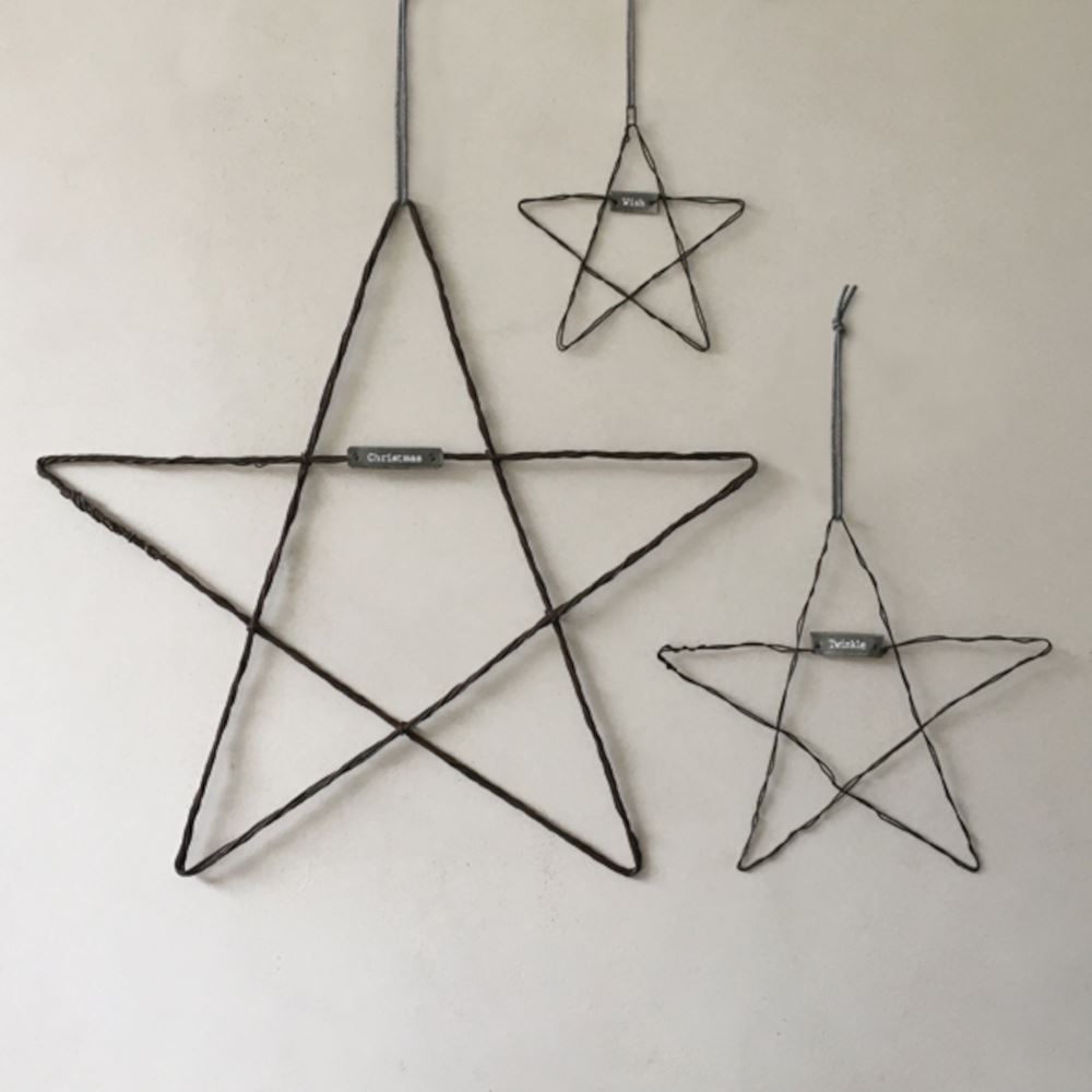3-east-of-india-rustic-hanging-stars-christmas-decoration|LLSETOF3EOIS|Luck and Luck|2
