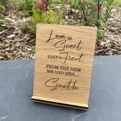 personalised-love-is-sweet-wooden-wedding-sign-design-1|LLWWWEDSIGND1LIS|Luck and Luck|2