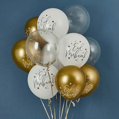 eid-mubarak-balloon-bundle-12-pack|HBEM116|Luck and Luck| 1