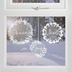 white-wreaths-window-decal-stickers-x-3-sheets|RED-526|Luck and Luck| 1
