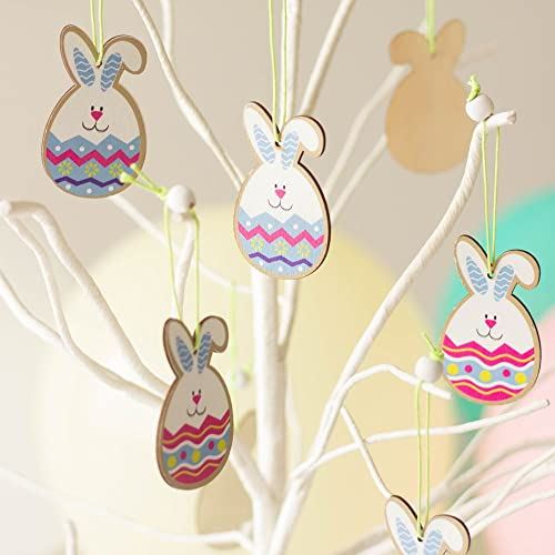 wooden-easter-bunny-in-eggs-hanging-decorations-x-9|LLEASTEREGGDECS|Luck and Luck| 1