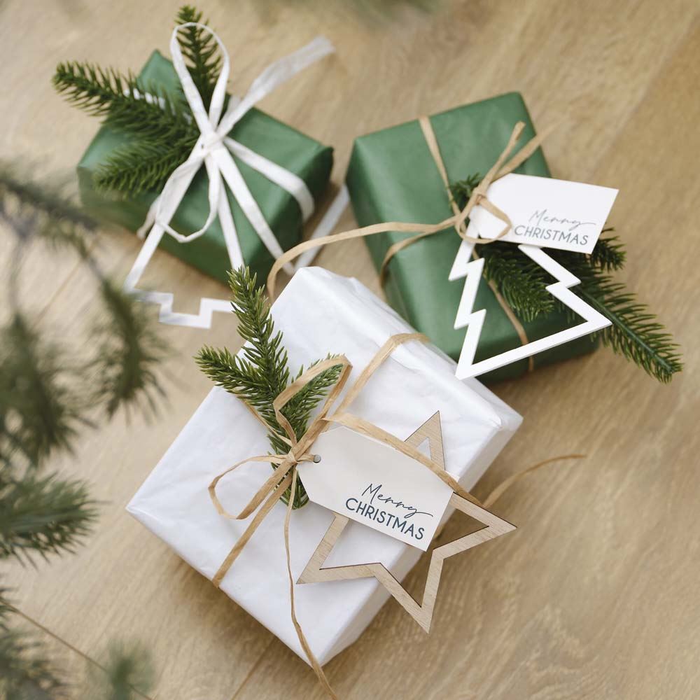gift-tag-foliage-and-ribbon-christmas-wrap-set|NN-134 |Luck and Luck| 1