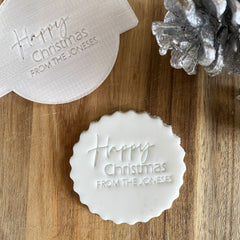 personalised-christmas-fondant-icing-embosser-family-surname|LLWWXMASEMBOSSD5|Luck and Luck| 1