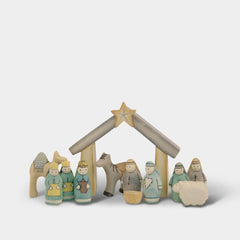 east-of-india-christmas-wooden-nativity-keepsake-set-hand-carved|1541|Luck and Luck|2