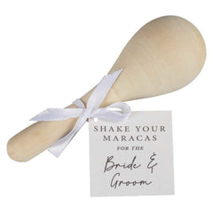 wooden-wedding-favours-maracas-pack-of-5|ROM-209|Luck and Luck|2