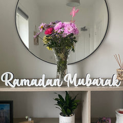 customisable-ramadan-mubarak-wooden-sign|LLWWRAMMABARSIGN|Luck and Luck| 1