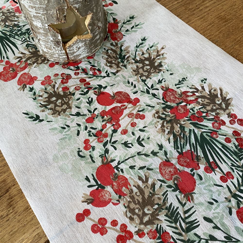 red-poinsettia-christmas-table-runner-decoration-3m|822000300007|Luck and Luck|2