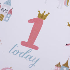 little-princess-age-1-birthday-sign-and-easel|LLSTWPRINCESS1A4|Luck and Luck|2