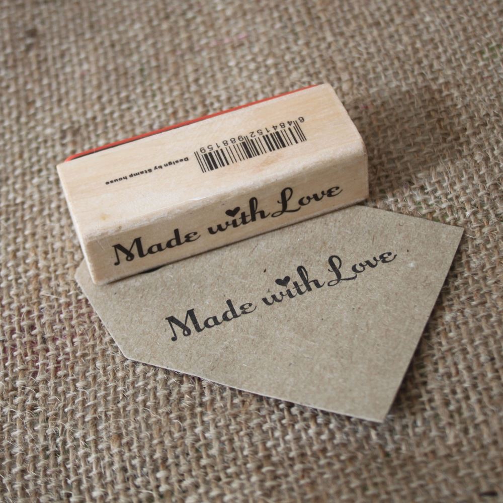 made-with-love-wooden-rubber-stamp-craft-scrapbooking-handmade-tags|7a276|Luck and Luck| 1
