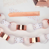 christmas-paper-chains-rose-gold-dotty-design-50-chains-2-designs|777091|Luck and Luck| 1