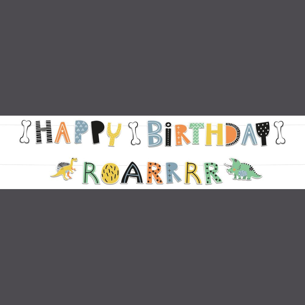 happy-birthday-dino-roars-letter-paper-banner-1-5m|68286|Luck and Luck|2