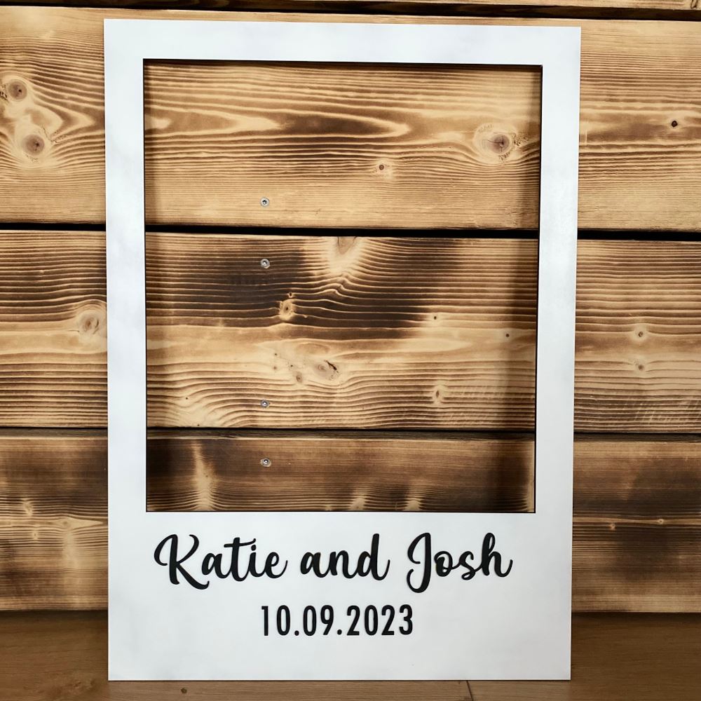 personalised-wooden-photo-booth-selfie-frame-wedding-party-design-1|LLWWPBFD1|Luck and Luck| 1