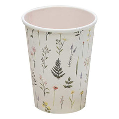 floral-botanical-paper-party-cups-x-8|FLO-101|Luck and Luck|2