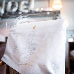 beige-table-runner-with-gold-and-silver-tree-3m|82211|Luck and Luck|2