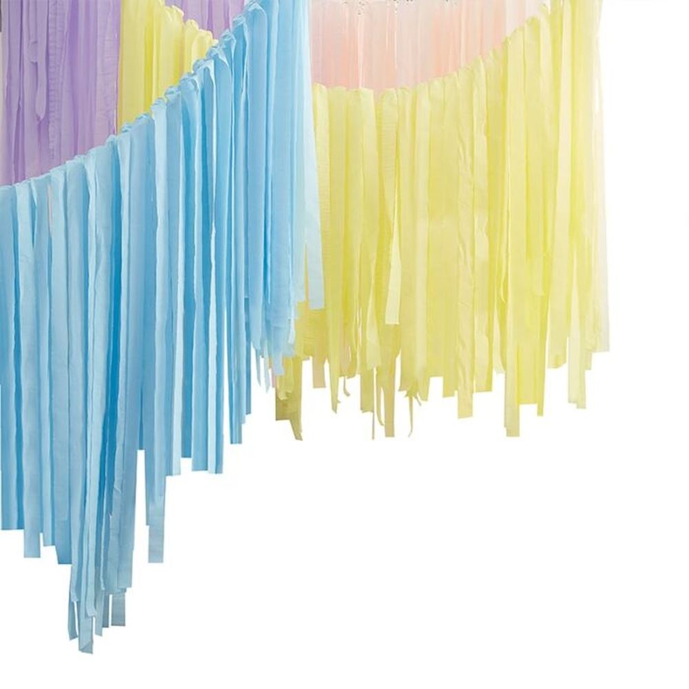streamer-ceiling-kit-pastel-streamer-320m-party-decoration|MIX-402|Luck and Luck|2