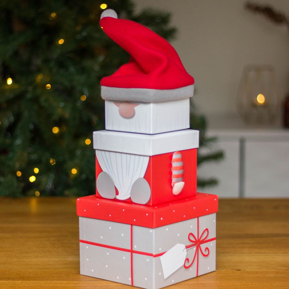 stackable-gonk-christmas-gift-boxes-3-tier-stacking-box|X-31091-BXC|Luck and Luck|2