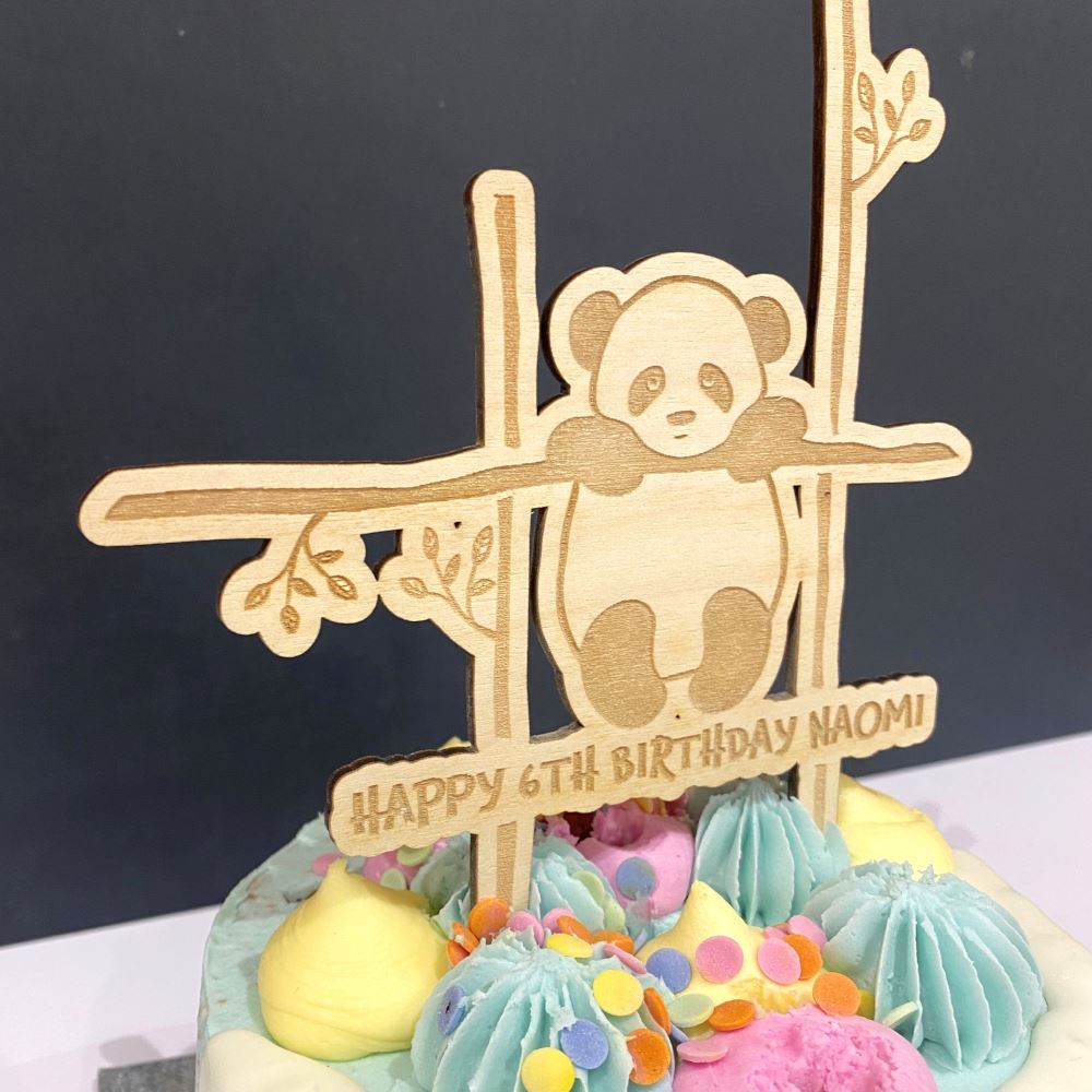 personalised-wooden-panda-cake-topper|LLWWPANDACT|Luck and Luck|2