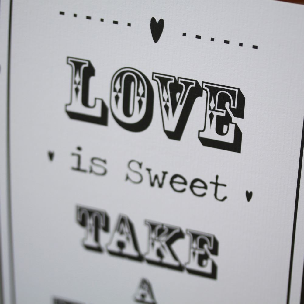 candy-sweet-bar-sign-white-love-is-sweet-sign-and-easel-stand-wedding-v2|LLSTWLIS|Luck and Luck|2