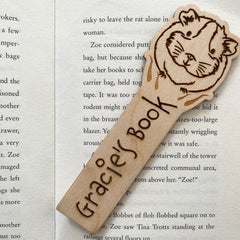 personalised-guinea-pig-bookmark-childrens-gift-stocking-filler|LLWWGUINEABM|Luck and Luck|2
